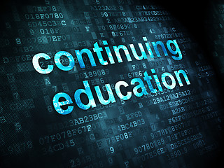 Image showing Education concept: Continuing Education on digital background