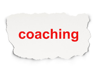 Image showing Education concept: Coaching on Paper background