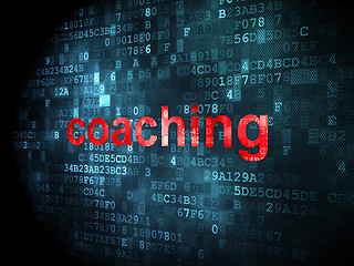 Image showing Education concept: Coaching on digital background