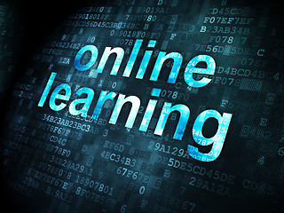 Image showing Education concept: Online Learning on digital background