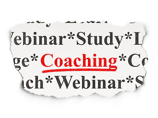 Image showing Education concept: Coaching on Paper background