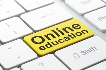 Image showing Education concept: Online Education on computer keyboard backgro