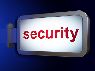 Image showing Protection concept: Security on billboard background