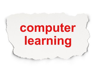 Image showing Education concept: Computer Learning on  background