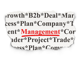 Image showing Business concept: Management on Paper background