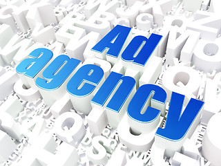 Image showing Marketing concept: Ad Agency on alphabet background