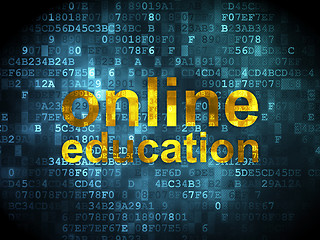 Image showing Education concept: Online Education on digital background