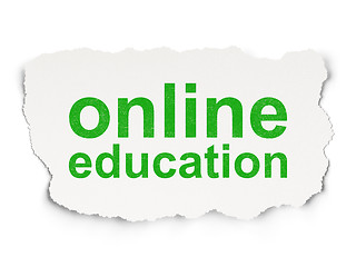 Image showing Education concept: Online Education on Paper background