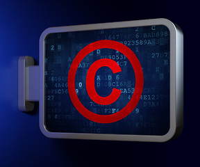 Image showing Law concept: Copyright on billboard background