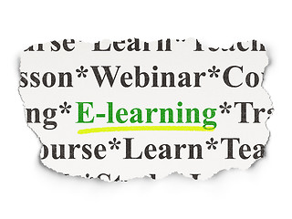 Image showing Education concept: E-learning on Paper background