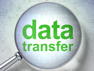 Image showing Information concept: Data Transfer with optical glass