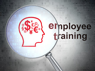 Image showing Education concept: Finance Symbol and Employee Training with opt