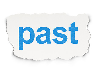 Image showing Time concept: Past on Paper background