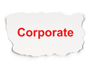 Image showing Finance concept: Corporate on Paper background