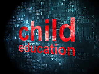 Image showing Education concept: Child Education on digital background