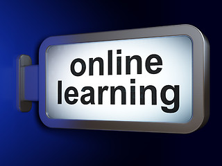 Image showing Education concept: Online Learning on billboard background