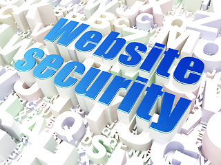 Image showing Security concept: Website Security on alphabet background