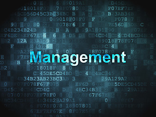 Image showing Business concept: Management on digital background