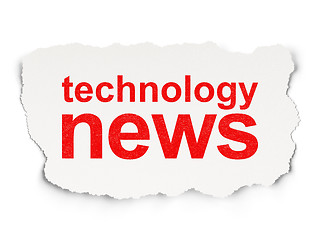 Image showing News concept: Technology News on Paper background