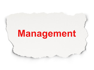 Image showing Finance concept: Management on Paper background