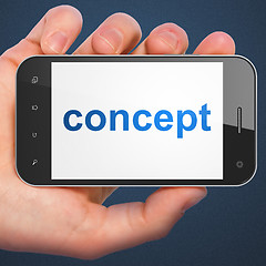 Image showing Advertising concept: Concept on smartphone