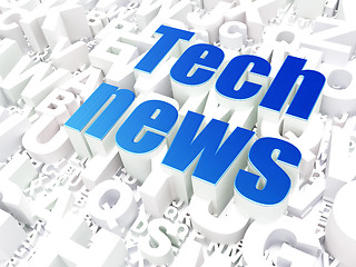 Image showing News concept: Tech News on alphabet background