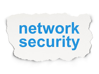 Image showing Safety concept: Network Security on Paper background