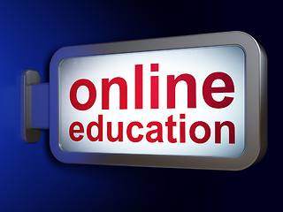 Image showing Education concept: Online Education on billboard background