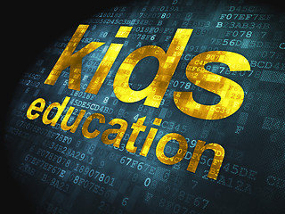 Image showing Education concept: Kids Education on digital background