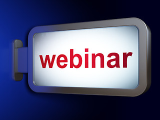 Image showing Education concept: Webinar on billboard background