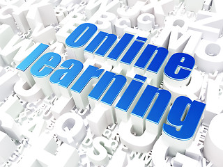 Image showing Education concept: Online Learning on alphabet background