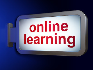 Image showing Education concept: Online Learning on billboard background