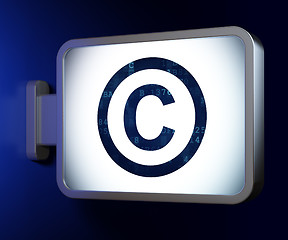 Image showing Law concept: Copyright on billboard background