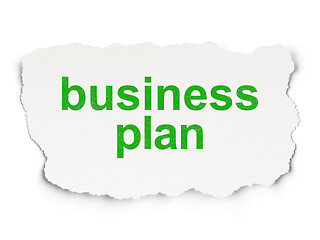 Image showing Finance concept: Business Plan on Paper background