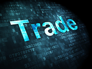 Image showing Business concept: Trade on digital background