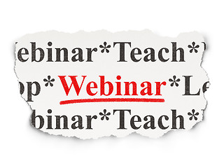 Image showing Education concept: Webinar on Paper background