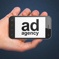 Image showing Marketing concept: Ad Agency on smartphone