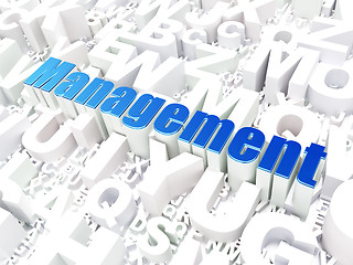 Image showing Business concept: Management on alphabet background