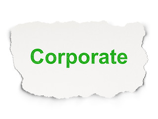 Image showing Business concept: Corporate on Paper background