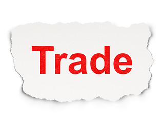 Image showing Business concept: Trade on Paper background