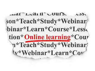 Image showing Education concept: Online Learning on Paper background