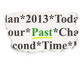 Image showing Timeline concept: Past on Paper background