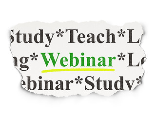 Image showing Education concept: Webinar on Paper background