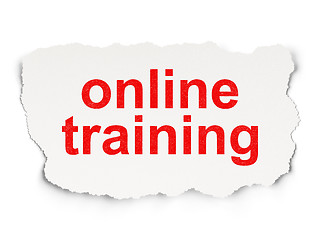 Image showing Education concept: Online Training on Paper background