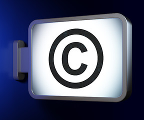 Image showing Law concept: Copyright on billboard background