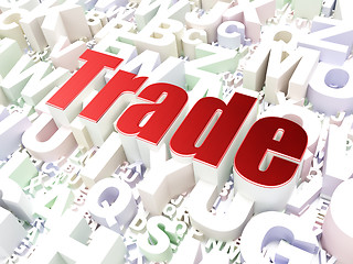 Image showing Business concept: Trade on alphabet background