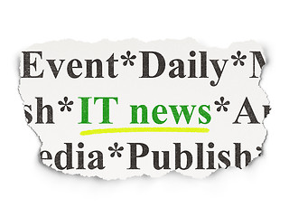 Image showing News concept: IT News on Paper background