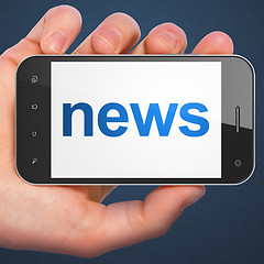 Image showing News concept: News on smartphone