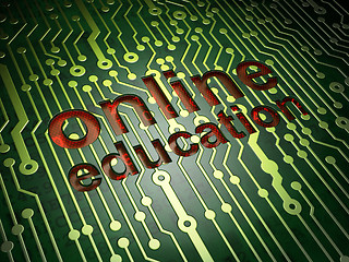 Image showing Education concept: Online Education circuit board
