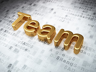 Image showing Business concept: Team on digital background